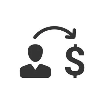 Fund Transfer Icon Stock Illustration