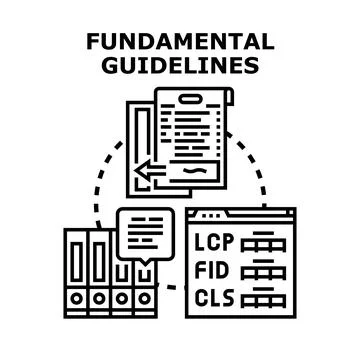 Fundamental guidelines analyzing website core web vitals イラスト素材