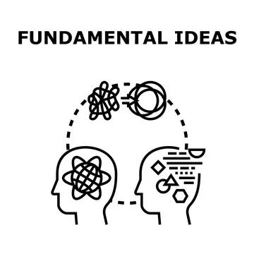 Fundamental ideas concept for problem solving Stock Illustration