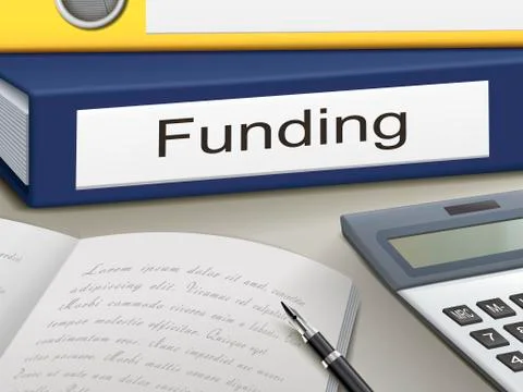 Funding binders Stock-Illustration