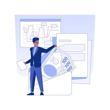 Funding rounds isolated concept vector illustration. Ilustración de archivo