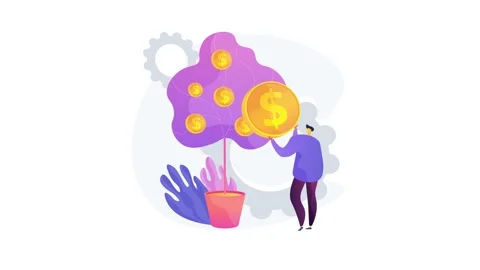 Fundraising 4K loop animation Stock Footage 132925196