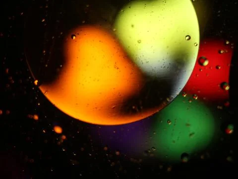 Funds different fluids abstract colors different rarities Fotos Stock