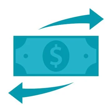 Funds Transfer Icon Stock Illustration
