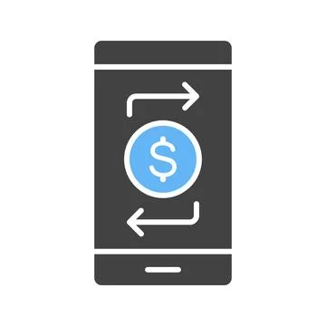 Funds Transfer icon vector image. Stock Illustration