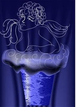 Funeral angel Stock Illustration