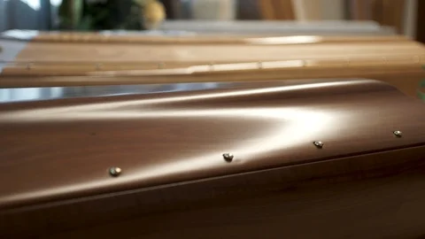 Funeral casket close up Stock Footage 88171020