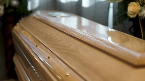 Funeral casket close up Stock Footage 88171041