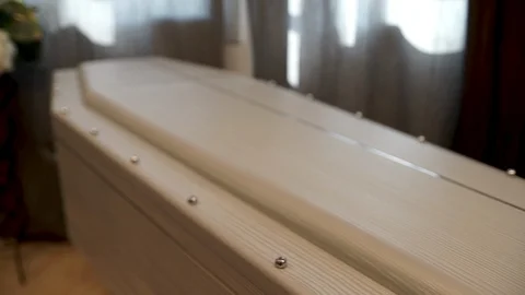 Funeral casket close up Stock Footage 88171048