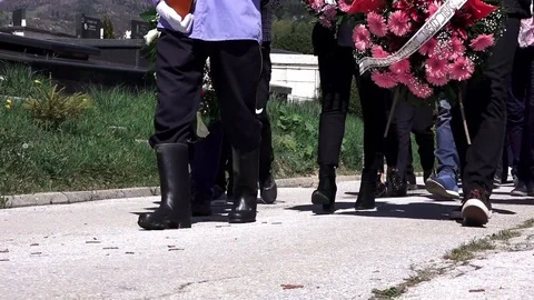 Funeral Stock Footage 83943258