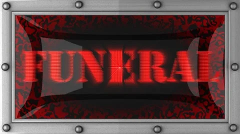 Funeral on led Stock Footage 8714745