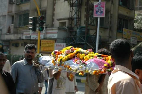 Funeral procession 스톡 사진
