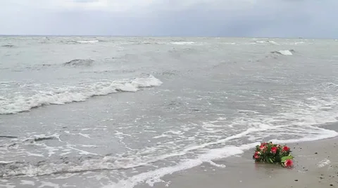 Funeral at Sea Stock Footage 29359513