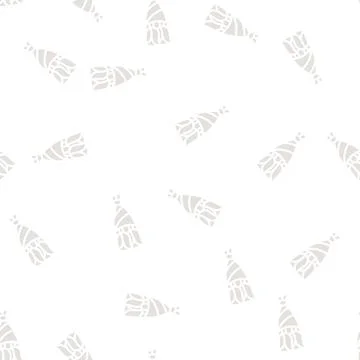 Funeral two flowers glyph vector seamless pattern Stock Illustration