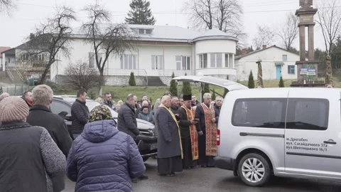 Funeral in Ukraine Stock Footage 182967100