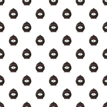 Funeral urn pattern seamless Stock Illustration