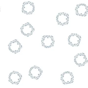 Funeral wreath glyph vector seamless pattern Stock Illustration