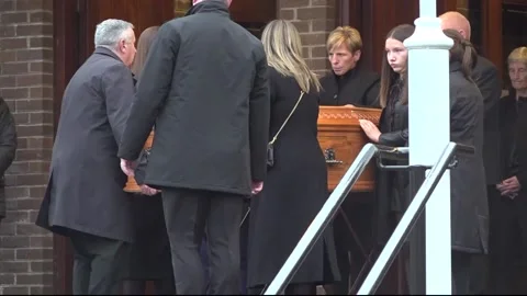Funerals held for two Dundalk crash victims Stock Footage 321551043