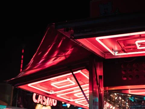 Funfair Lightning Stock Photos