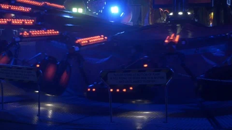 Funfair at Night - Slow Motion 動画素材 93546113