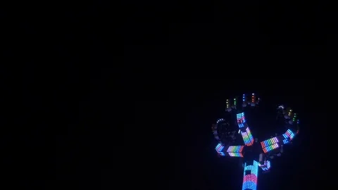 Funfair at Night - Slow Motion 動画素材 93788508