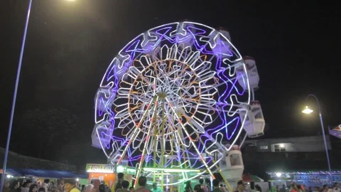 Funfair Rides Stock Footage 109803302