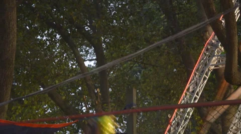 Funfair - swing Stock Footage 47460745