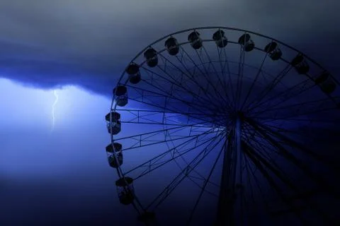 Funfair wheel in Bournemouth Stock Photos