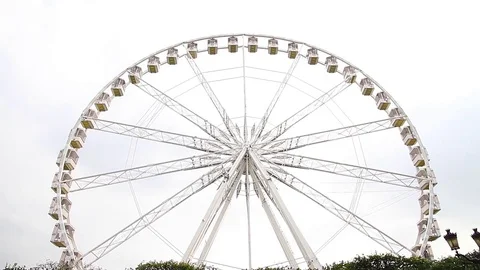 Funfair Wheel Stock Footage 72367192