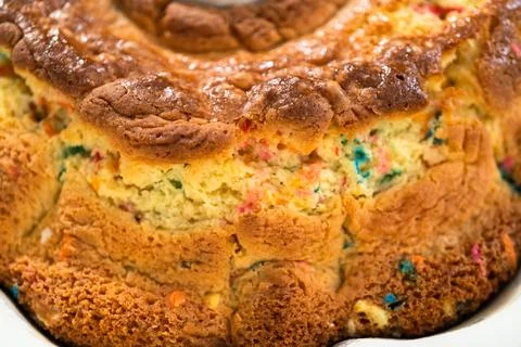 Funfettti Bundt Cake Stock Photos
