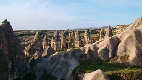 Fungous forms of sandstone in Cappadocia 動画素材 124593506