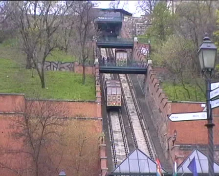 Funicular in Budapest Stock Footage 22523719