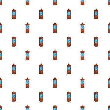 Funicular cabins creating seamless vertical urban transport pattern Illustrazione stock