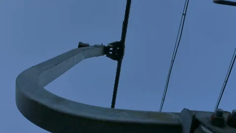 Funicular, cable car  - mountain passenger transport Video stock 166576533