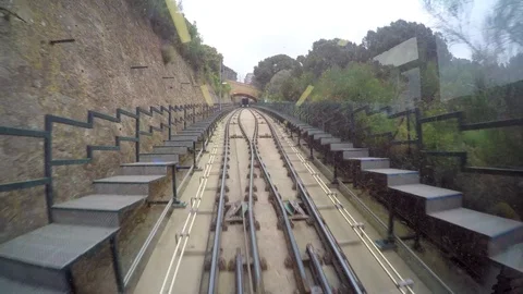 Funicular Cable Car Time Lapse Vídeo Stock 96210049