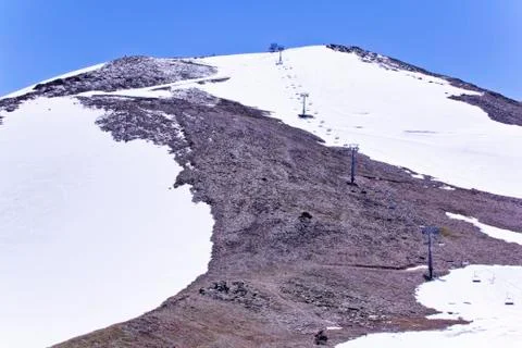 Funicular in caucasus mountains Stock Photos