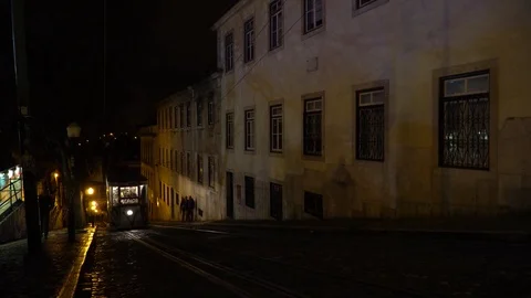 Funicular of Gloria (Elevador da Gloria) Stock Footage 88736091