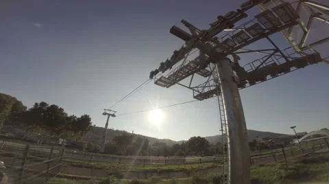 Funicular going up and down Stock Footage 52850863