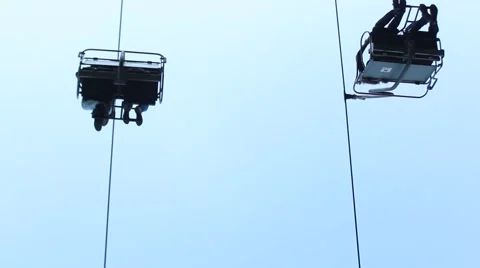 Funicular going up to Janos Hill, Budapest Stock Footage 66778216