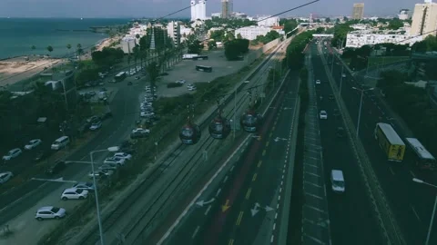 Funicular in Haifa, Israel Stock Footage 157333557