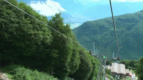 Funicular haulage Stock Footage 729266