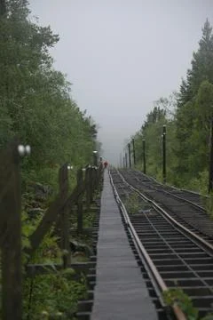 Funicular hike to Trolltunga Stock-Fotos