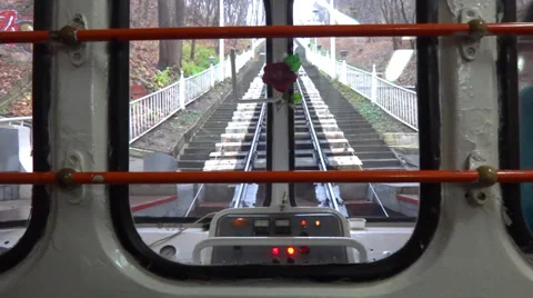 Funicular Kiev Ukraine 스톡 동영상 33422330