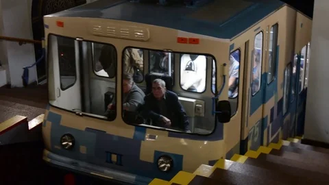 The funicular, Kiev, Ukraine, Stock Footage 80138249