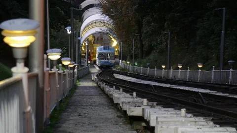 The funicular, Kiev, Ukraine Stock Footage 80147919