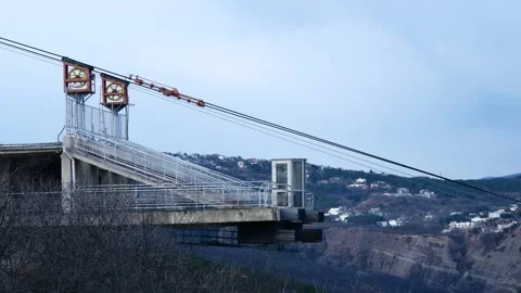 The funicular mechanism pulls the cables Stock Footage 260529464