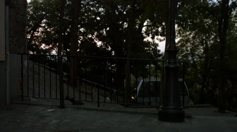 Funicular of Montmartre, Paris Stock Footage 40064249