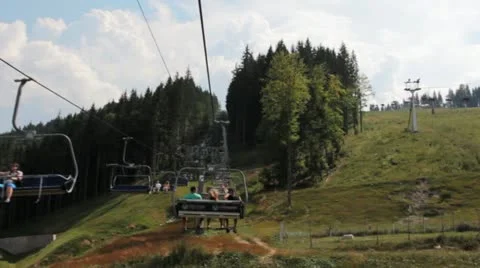 Funicular On Mountain Vídeo Stock 20442072
