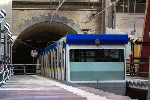 Funicular in   Naples, Italy Stock Photos