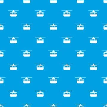 Funicular pattern seamless blue Stock Illustration